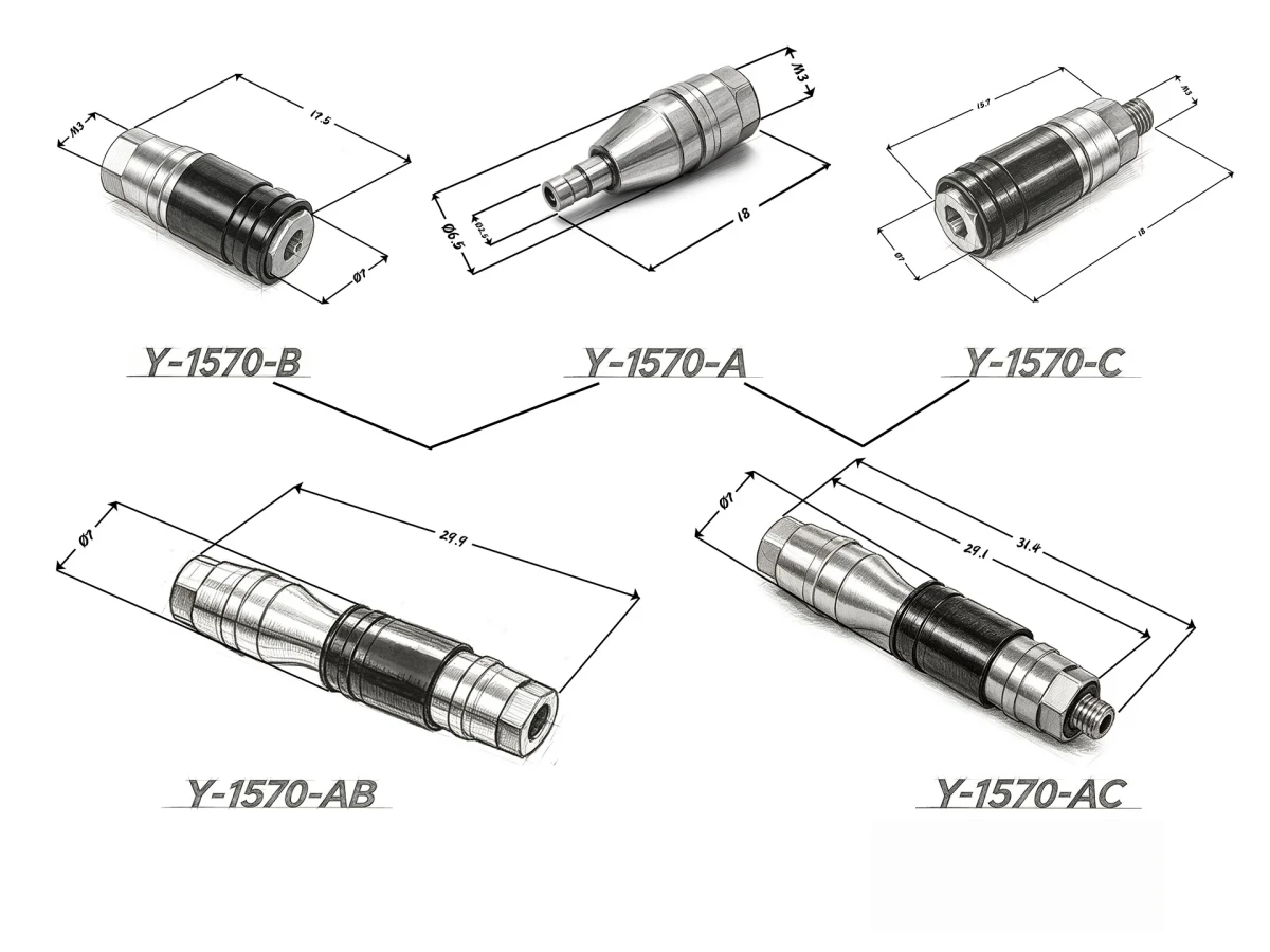 LESU Y‑1570 Metal Double‑Shut‑Off Quick‑Connect Hydraulic‑Coupler For 1/14 RC Hydraulic Excavator Loader Truck Upgrade Parts