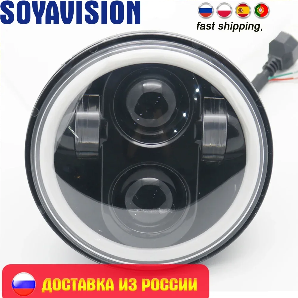 Substituição de Farol de Moto 5,75 com Projetor LED e Halo Completo: Uma Análise Real de Desempenho e Instalação