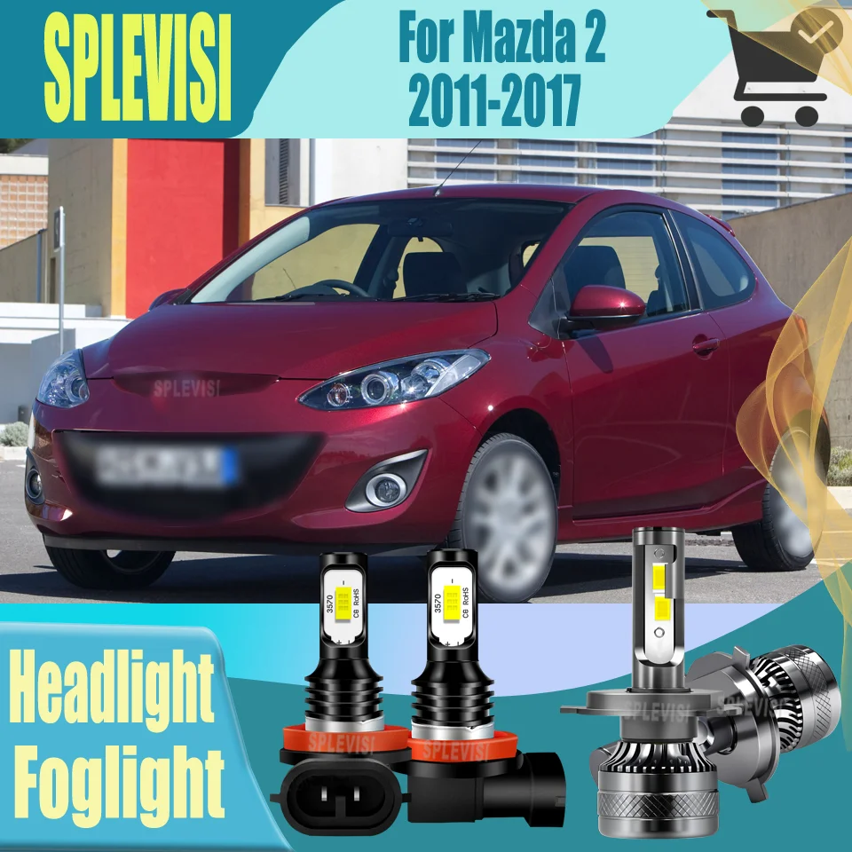 

LED Headlight/Foglight 6000K CSP 3570 Chips/CSP CHIP Brighter for Night Safety​ For Mazda 2 2011 2012 2013 2014 2015 2016 2017