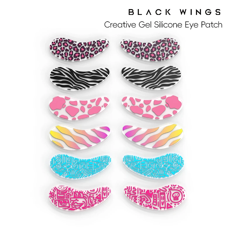 Blackwings silicone eye patches are suitable for dark circles and puffy, reusable female cooling gel eye mask.