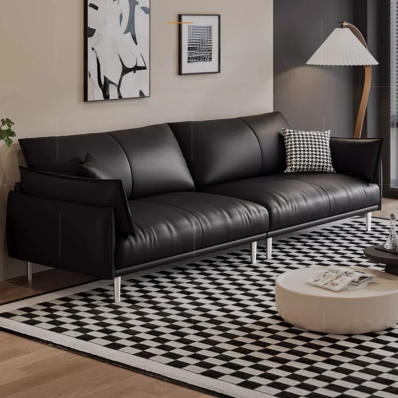 

European Minimalistic Sofa Filler Luxury Elegant Lazy Living Room Sofas Chaise Lounge L Shape Divani Da Soggiorno Furniture