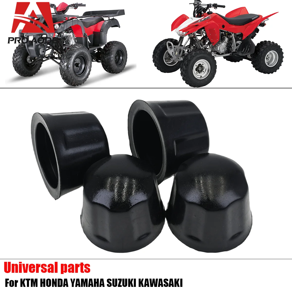 

4 Pcs/lot ATV Rubber Dust Nuts Covers Dust Protector For 50-125cc Quad Bike ATV Go Kart Dust Protector Motocross Accessories