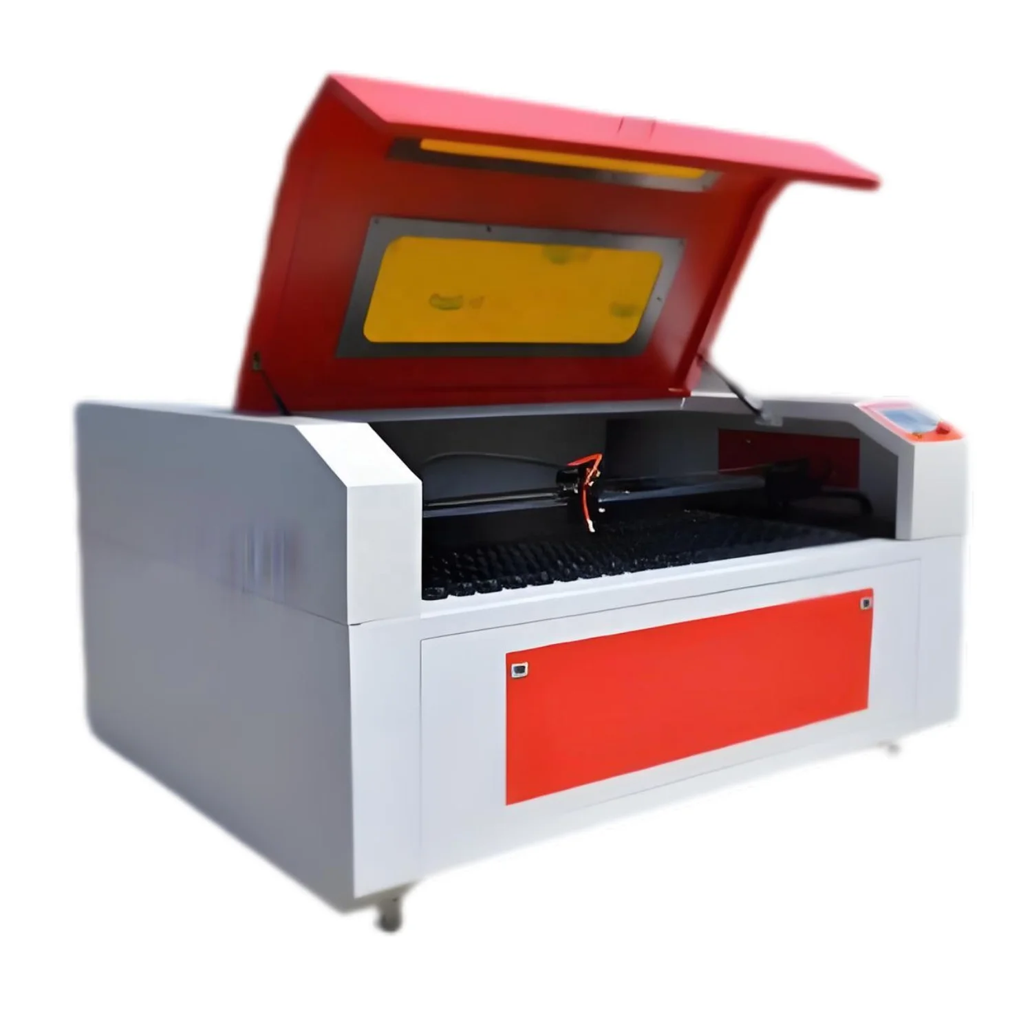 

Лазерный станок с ЧПУ 9060 мощностью 100 Вт для высокоточной автоматической резки автомобильных деталей и алюминия, с основными компонентами двигателя