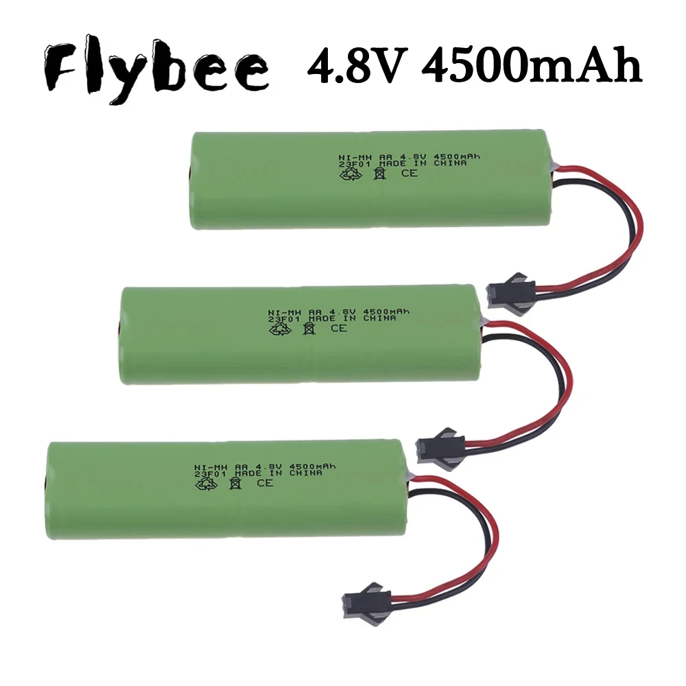 4.8V 4500mah NiMH Battery For Rc toys Cars Tanks Robots Boats Guns Upgraded 4.8V 3000MAH Rechargeable Battery 4* AA Battery