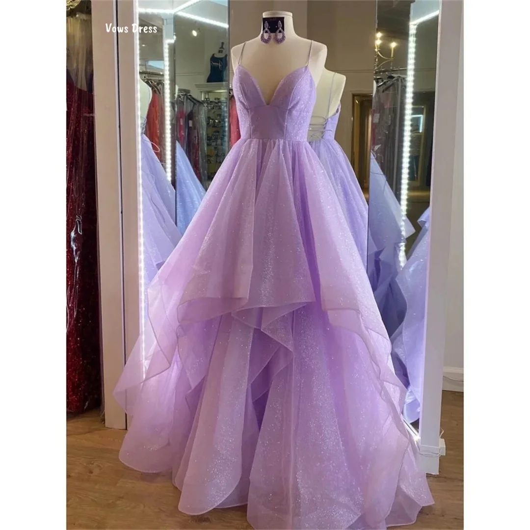 

Vows V-neck Dresses for Special Events Chiffon Prom Dresses 2025 Luxury Women's Elegant Party Dress Custom Made Ball Gown Dress