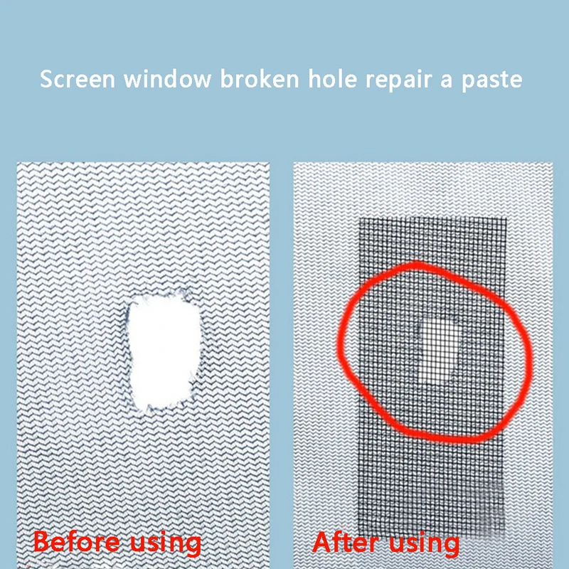 B*5/10cm Width Window Mosquito Net Repair Tape Self-Adhesive Window Screen Repair Patch Anti-Insect Fly Mesh Broken Holes Tape
