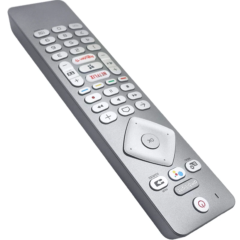 43PUS7354/12 Voice TV Remote Control for Philips 7300 Series 4K LED Android TV with Ambilight, Voice Control, Google Assistant