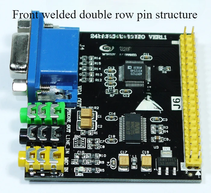 24bit Display Module WM8731 ADV7123 Digital Audio Control