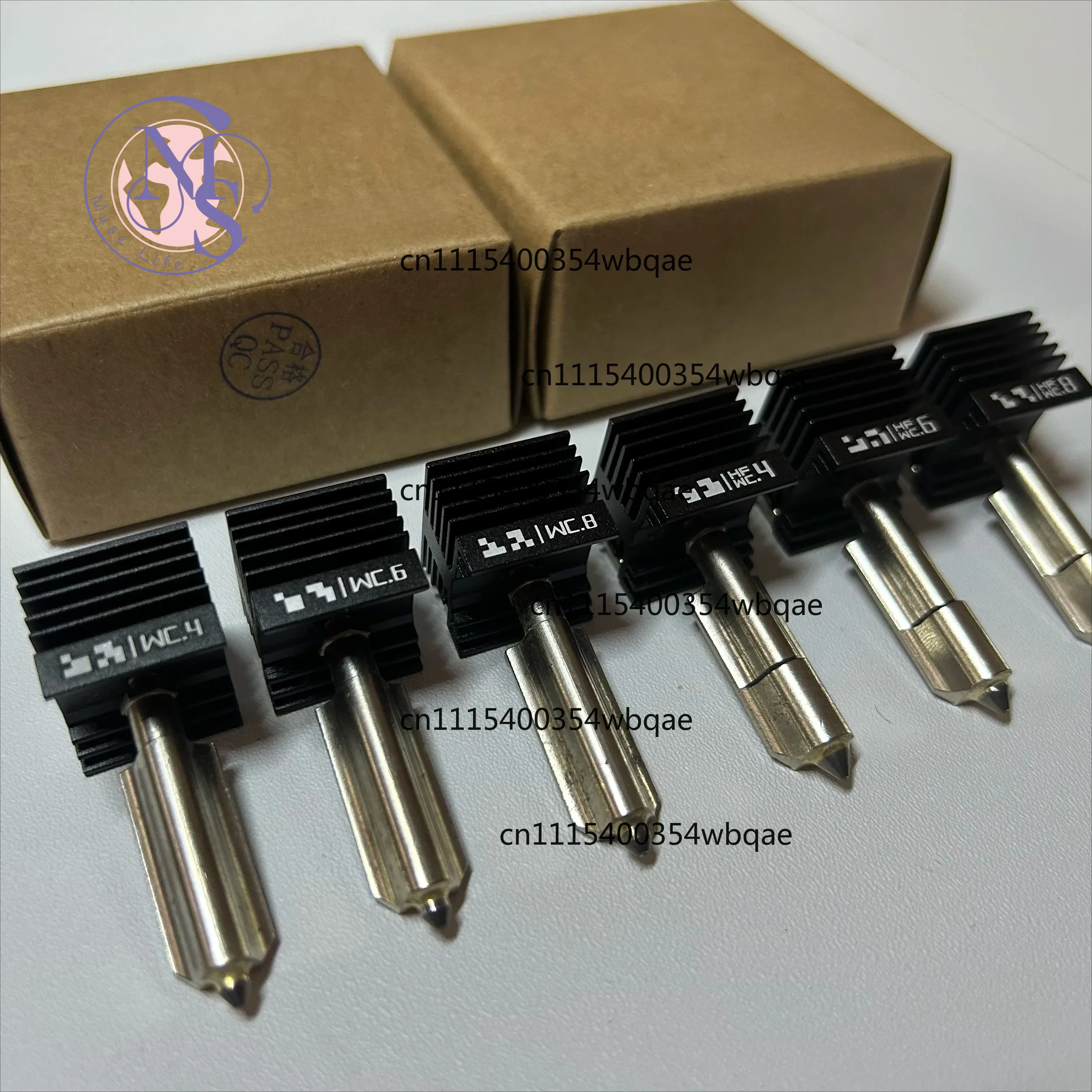 ZOCI-FOR-3D Printer Hotend Tungsten Carbide Nozzle, Replacement Accessories