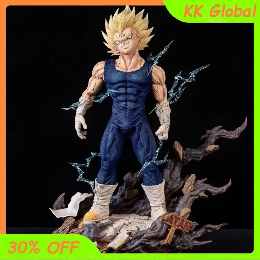 

32cm DRAGON BALL Anime Figure Vegeta IV Demonize Double Head Action Figure Statue Collect Ornaments Desktop Model Doll Gift Toys