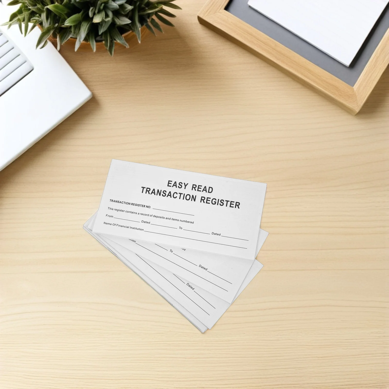 Cuaderno de cheques de registro financiero, seguidor de gastos portátil con impresión grande, gestión de verificación de papel, moneda de cuaderno