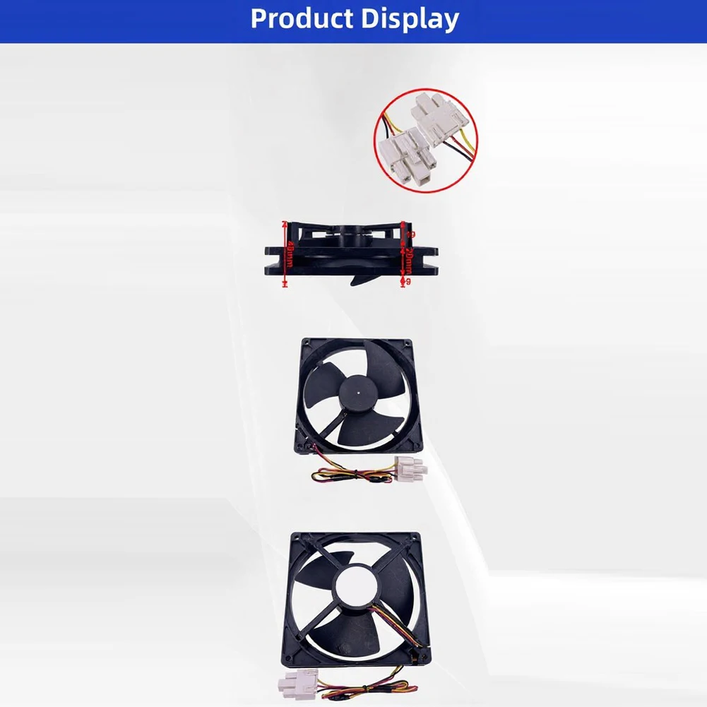 For Fridge Maintenance Fridge Cooling Fan Long Lasting Fan Motor Refrigeration System DC12V Fan Motor Low for current