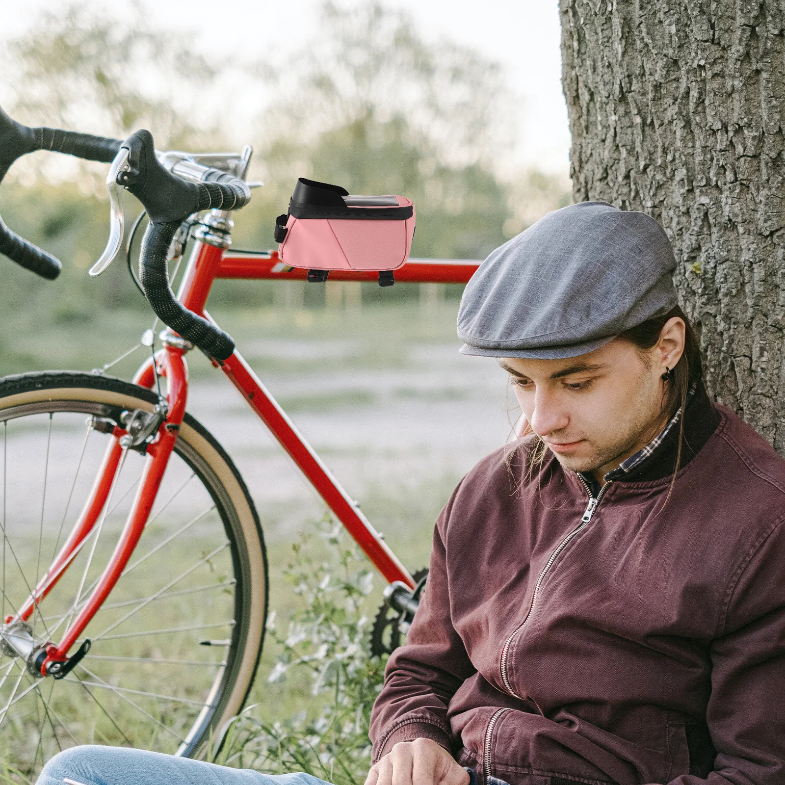 

Waterproof Bicycle Frame Bag Multifunctional Front Bike Phone Holder Cycling Pouch Organizer Bike Accessories Phones Under 6.5