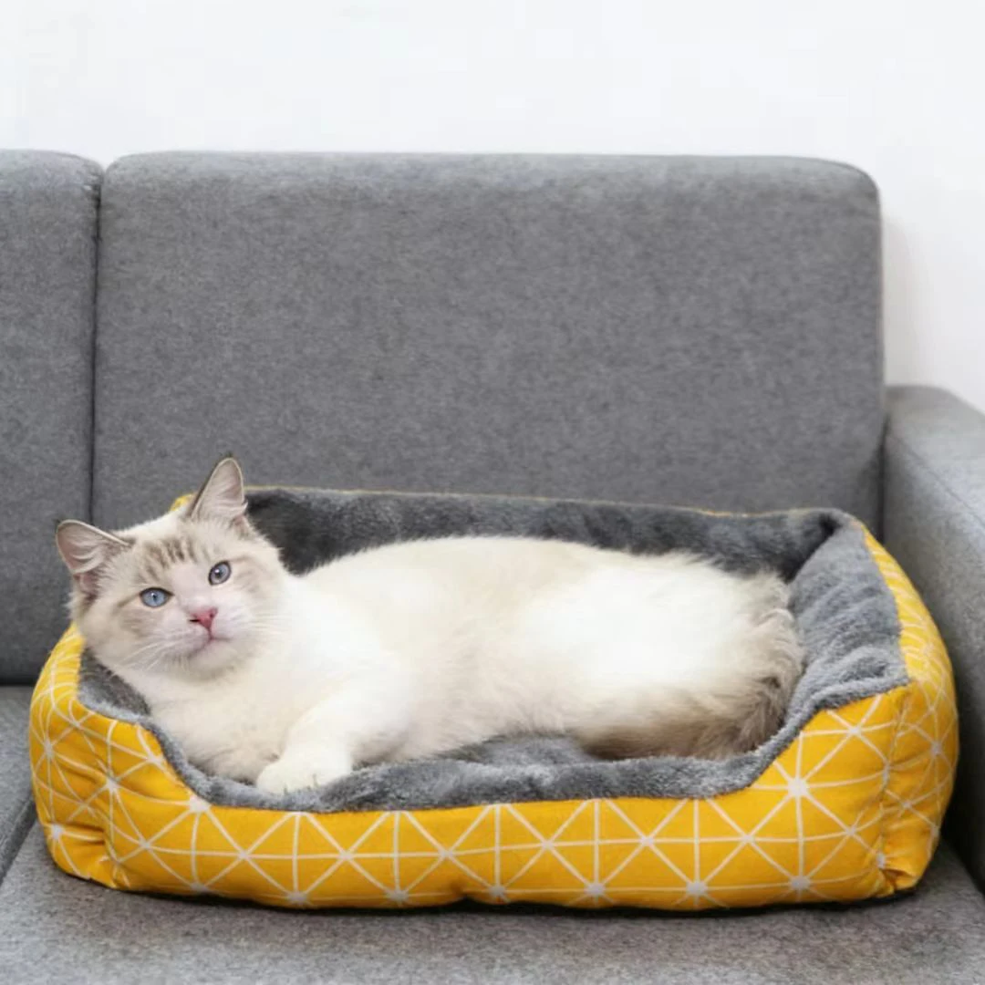 Camas cálidas suaves estampadas para perros, gatos, cachorros, gatitos - imagen 4