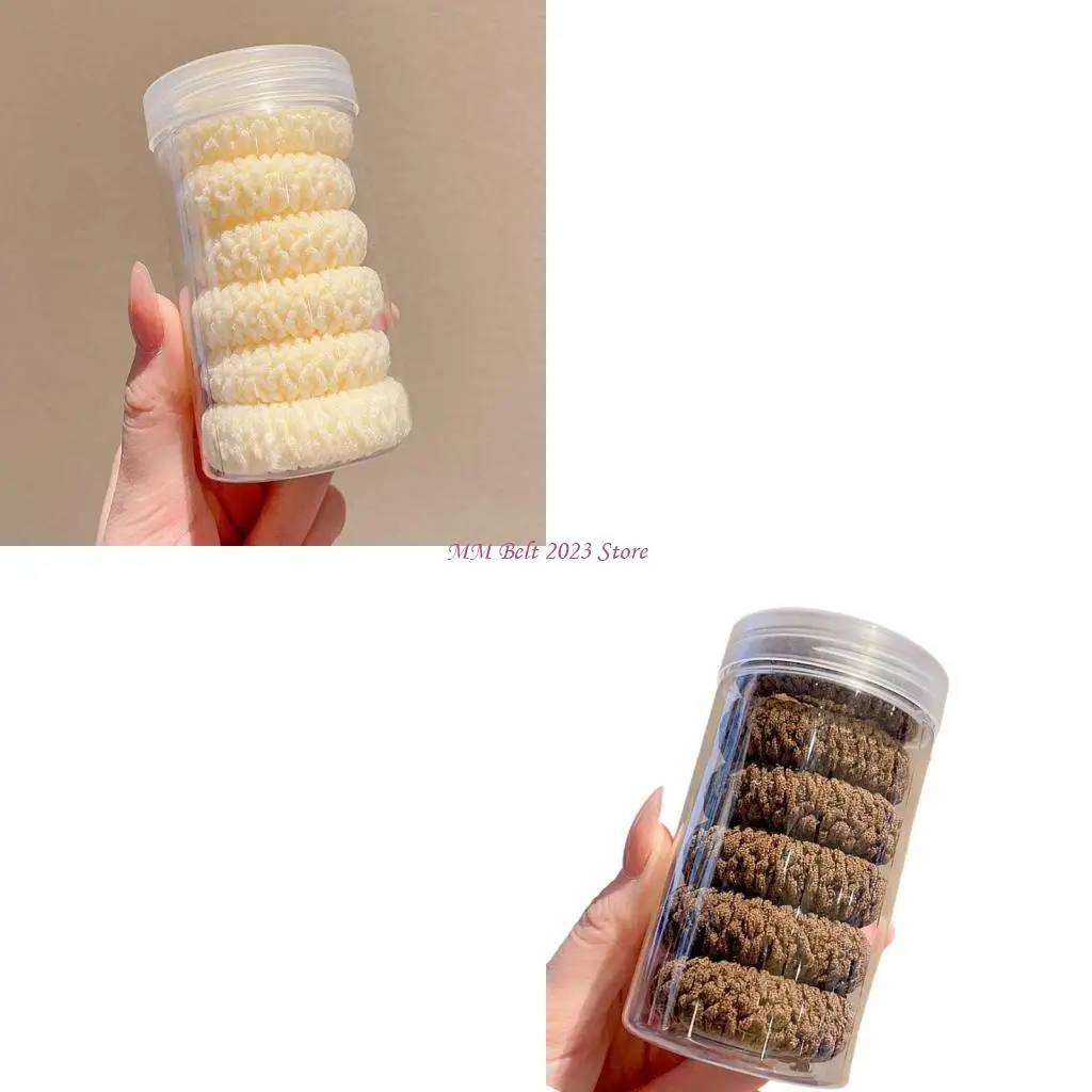 

49ME 6 шт. сверхпрочные застежки для волос, разноцветные, с мягкой фиксацией, аксессуары для волос без следов