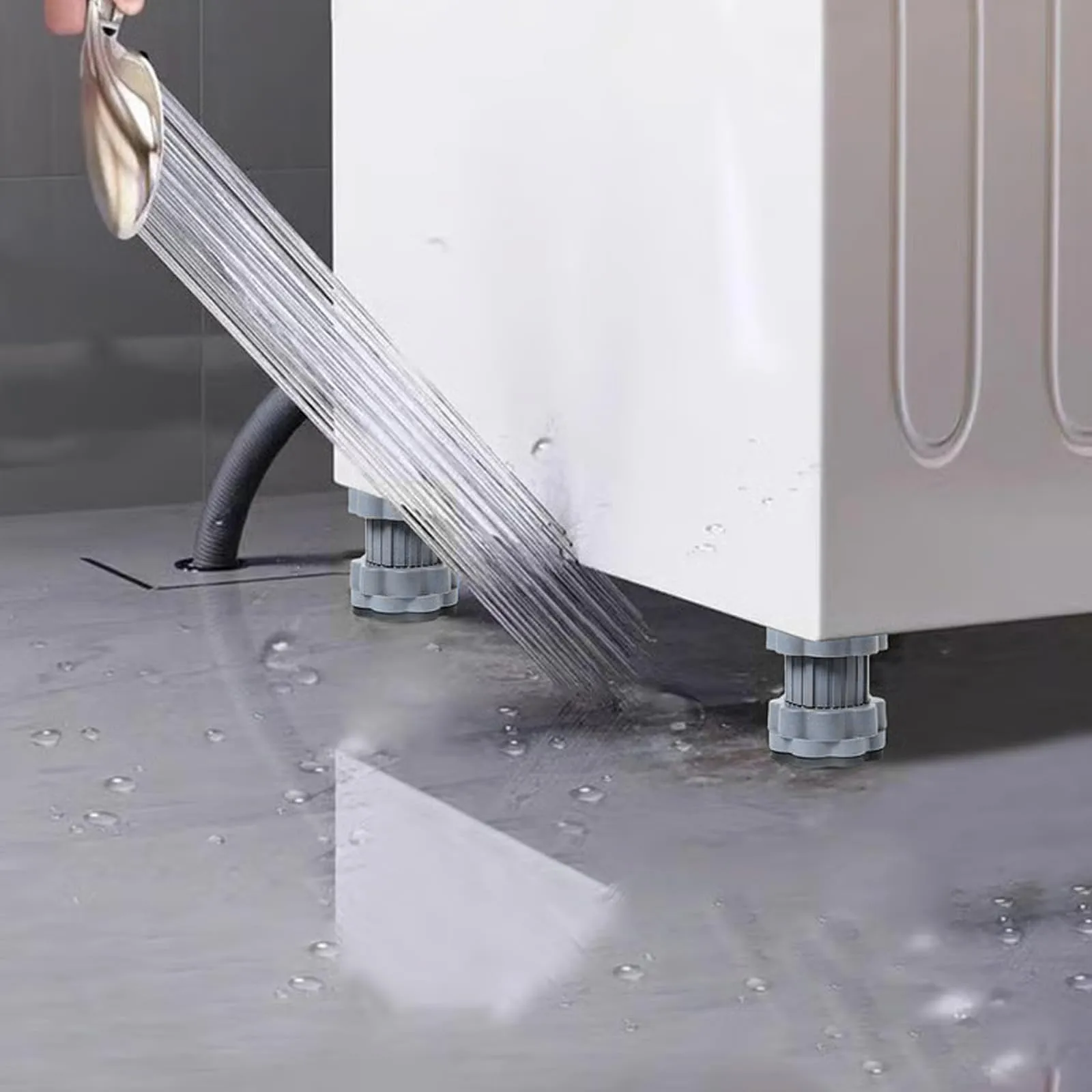 1/4 pezzi piedino per lavatrice riduzione del rumore assorbimento degli urti staffa rinforzata pad frigorifero ammortizzatori di supporto antiscivolo