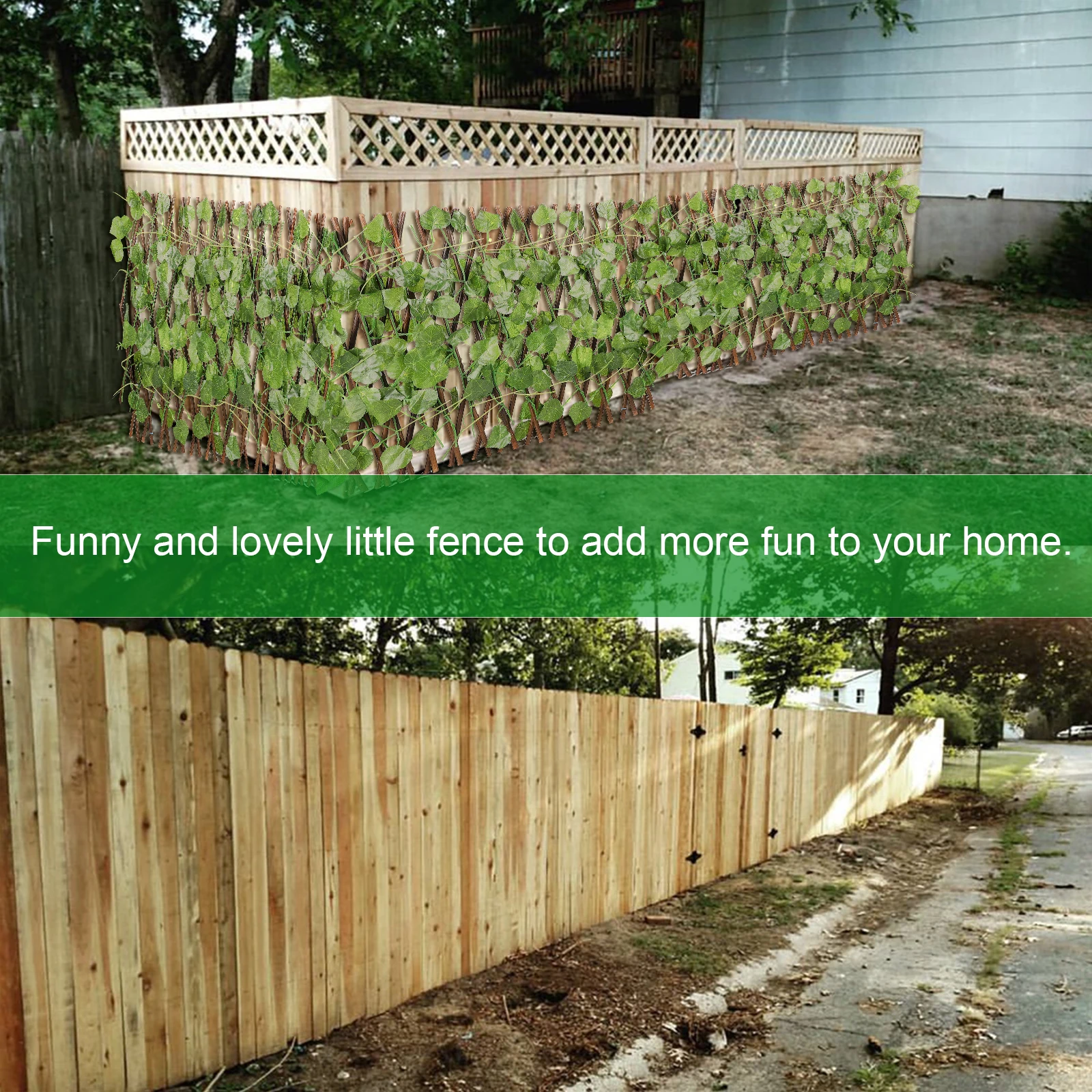 

Artificial Artificial Fake nament Durable DIY Garden Decor Fence Garden Decorative Fence nament Fences Plant