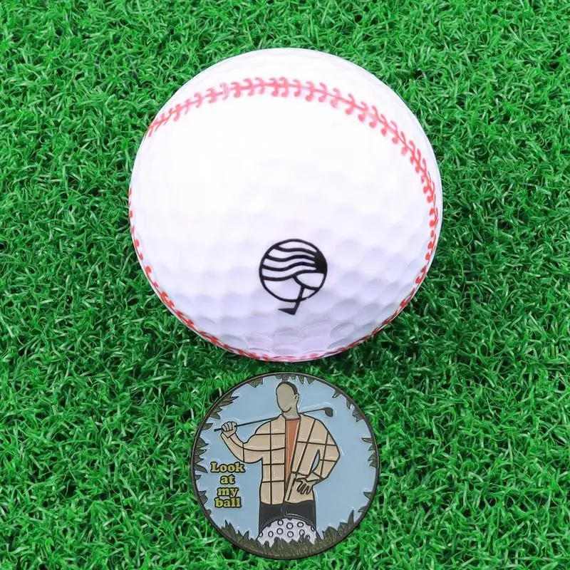 Magnetic Alloy Hat Clip Removable Golf Ball Marker Golf Ball Mark Fit For Golf Caps Visor Outdoor Golf Accessories Golf Marker