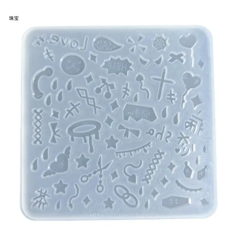 

X5QE Small Parts Silicone Mold Resin Shaking Cup Mold for Pendant Jewelry