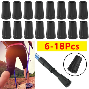 Trekking Pole Tips Rubber Replacement Tip Protectors for Hiking Poles with 11mm Hole Diameter Trekking Pole Tip Protectors 1
