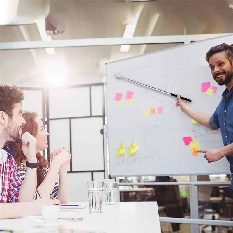 Ponteiro telescópico dos professores de aa84 8 pces, vara extensível do ponteiro da mão para configurações educacionais, mini ponteiro retrátil do sala de aula