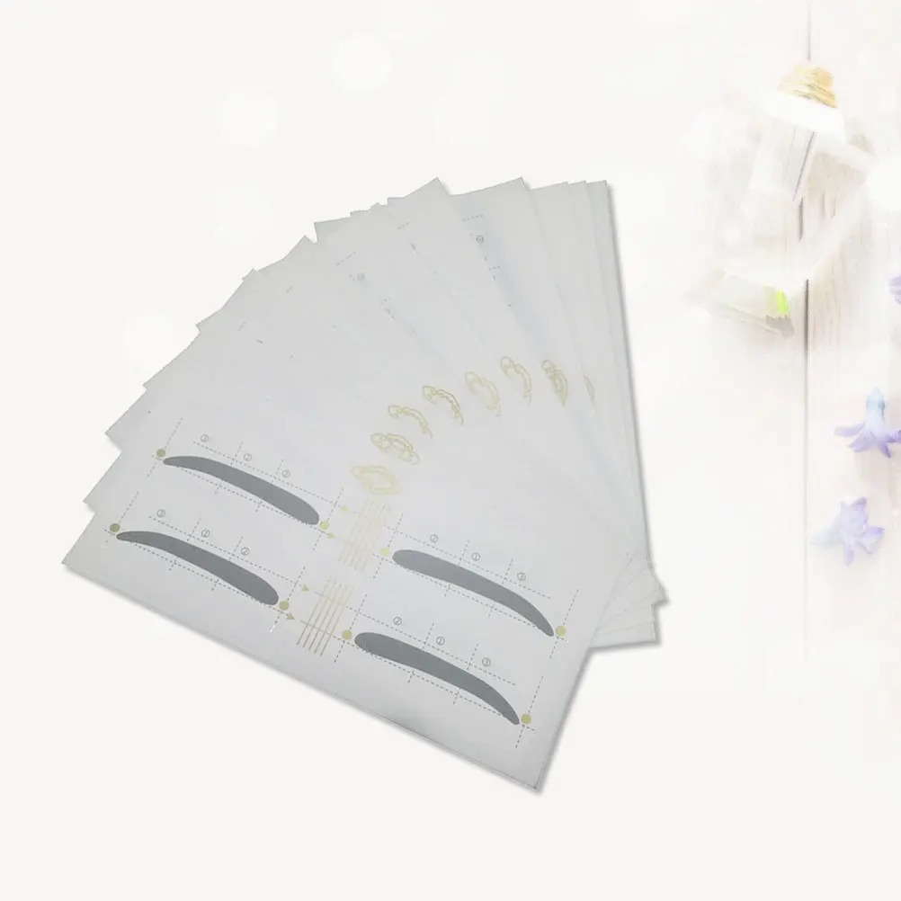 

12Pcs 48 Eyebrow Cards 12 Styles Easy Tracing Makeup Tools Perfect for Beginners Symmetrical Brows Eyebrow Sticker