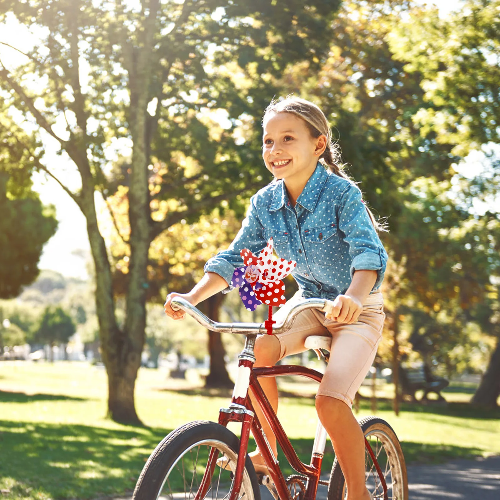 

1Set Kids Bike Accessory Cartoon Pinwheel Decor for Scooter Bicycle Tricycle Outdoor Ride Windmill Ornament Fun Spinning