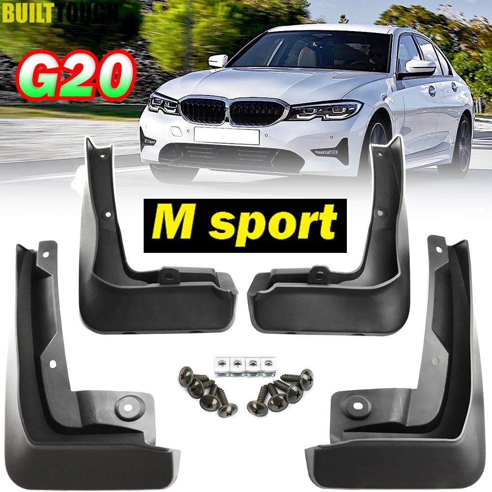 Full Set Mud Flaps For BMW 3 Series G20 G21 M Sport 2019-2022 Front Rear Mud Flap Splash Guards Mudguards Car Accessories