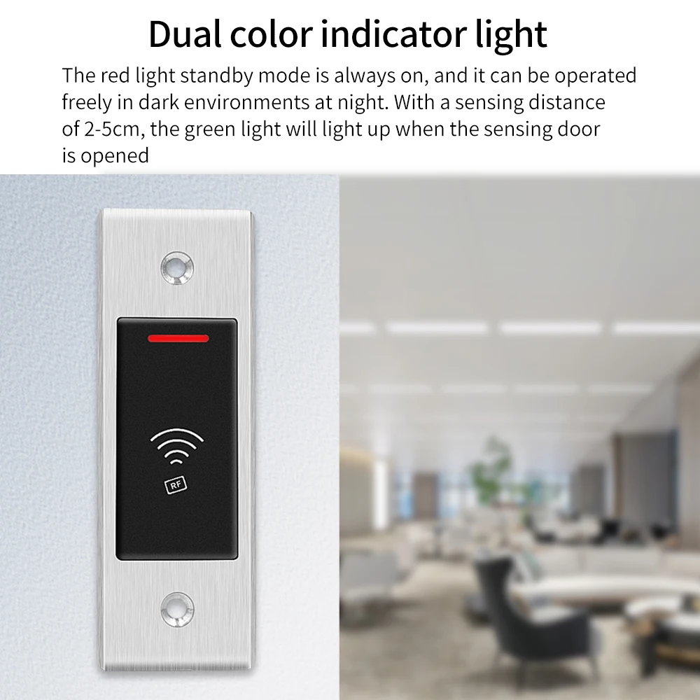 Imagem -05 - Biometria Fingerprint Door Lock Opener Sistema de Controle de Acesso Teclado Controlador de Acesso Autônomo Metal Incorporado Rfid em Leitor