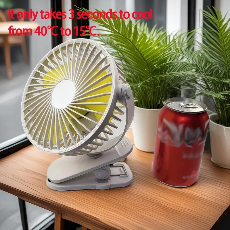 

Зона портативного вентилятора с зажимом и полностью регулируемым наклоном, электрический, 6,5 дюйма, тихий, для использования в помещении, 3-скоростной, мини-настольный вентилятор, настольный вентилятор