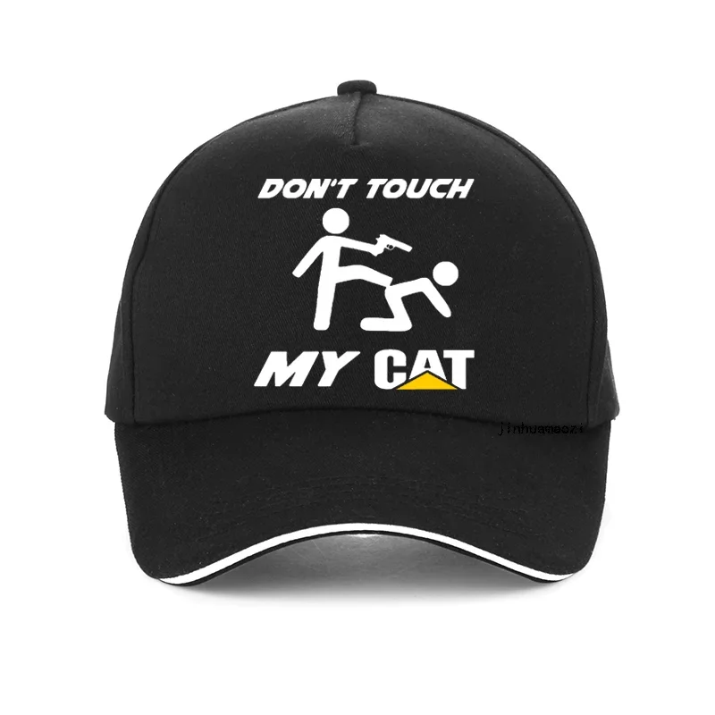 

funny Don't Touch my CAT Print men baseball cap Summer cool cotton breathable women sunhat adjustable snapback hats gorras