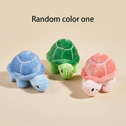 1pc Random Color Turtle Shaped Plush Toy For Dogs To Grind Teeth And Clean Teeth For Interactive Play