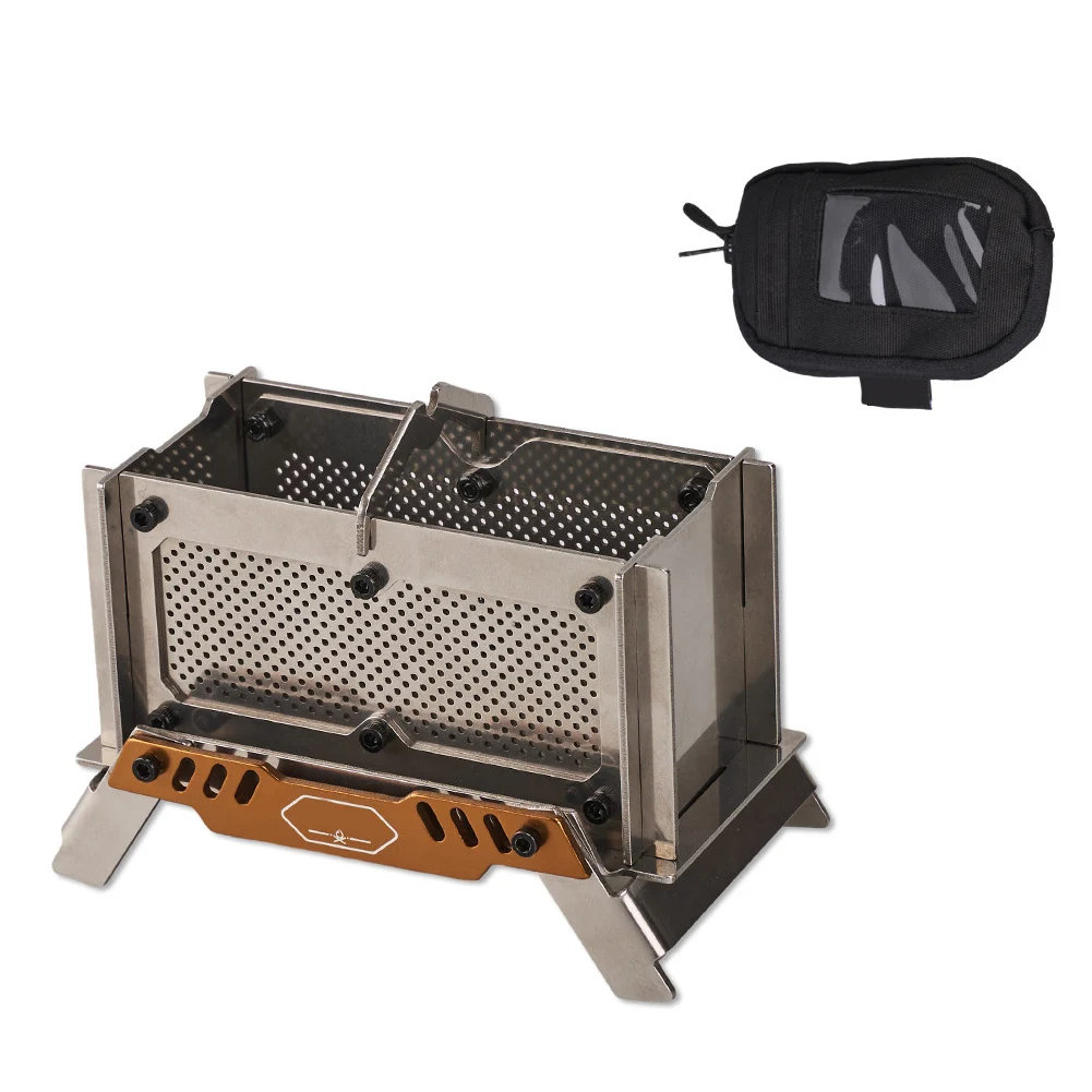 

Compact Wood Stove Camping Stove Aromatherapy Experience Convenient Storage Bag Dual Purpose Use Indoor Relaxation
