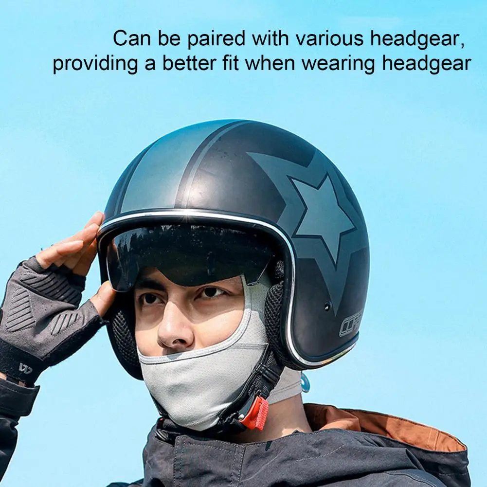 Cagoule coupe-vent respirante à séchage rapide, masque facial doux, doublure de casque de moto élastique, cagoule de cyclisme, hiver