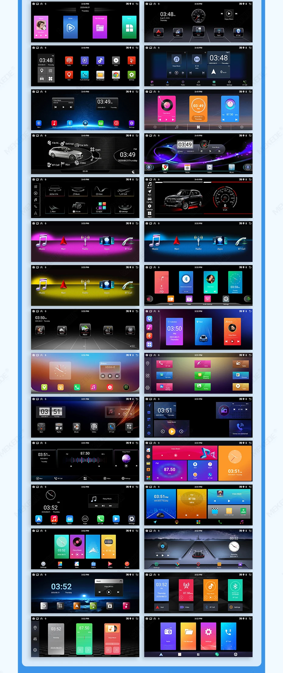 MEKEDE 8 Core Android Intelligente Auto Radio Systeme Für Audi A3 8P S3 RS3 2003-2012 Carplay Android auto DSP RDS Auto Multimedia – Detail 17