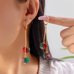 Rhinestone Dangle Earrings Cute Chic Boho for Women, Vintage Aesthetic Statement Earring, Evening Party Wedding Gift Casual