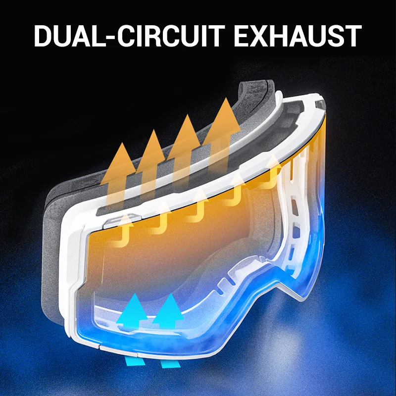 KAPVOE nuevo deporte al aire libre esquí Snowboard máscara gafas hombres protección UV400 mujeres gafas atracción magnética antivaho gafas de esquí