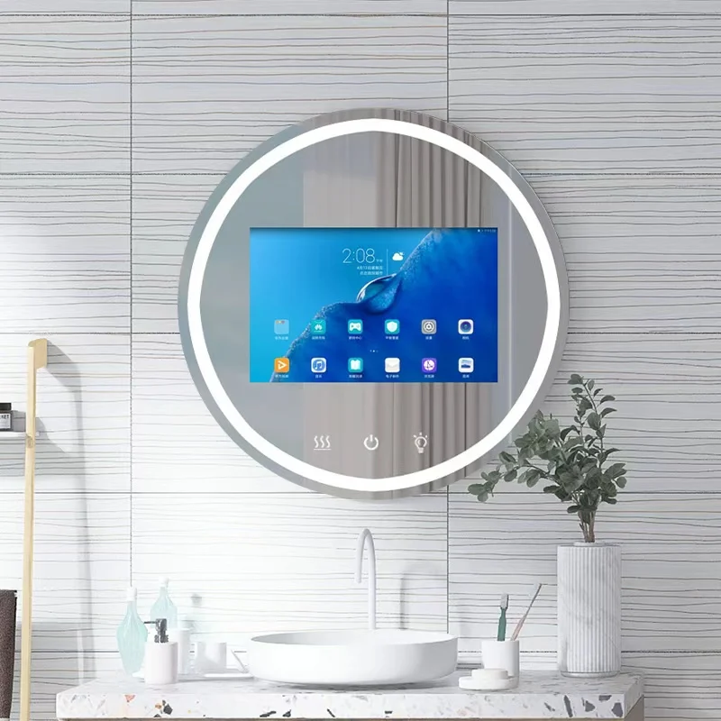 

21,5-дюймовое умное зеркало-дисплей для рекламы с датчиком движения, фитнес-зеркало для ванной, волшебное зеркало-телевизор для промоакций