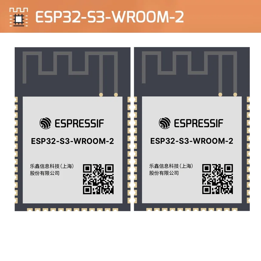 Espressif ESP32-S3-WROOM-2-N32R16V Module High Capacity AIOT Ultra Neural Network/Signal Processing Capability Module