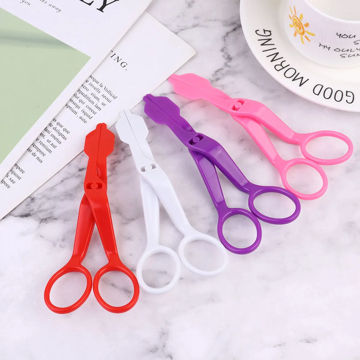 

12pcs Cream Flower Transfer Scissors Fondant Tool for Cake Decoration Wedding Anniversary Christmas Party Lightweight Cleanable