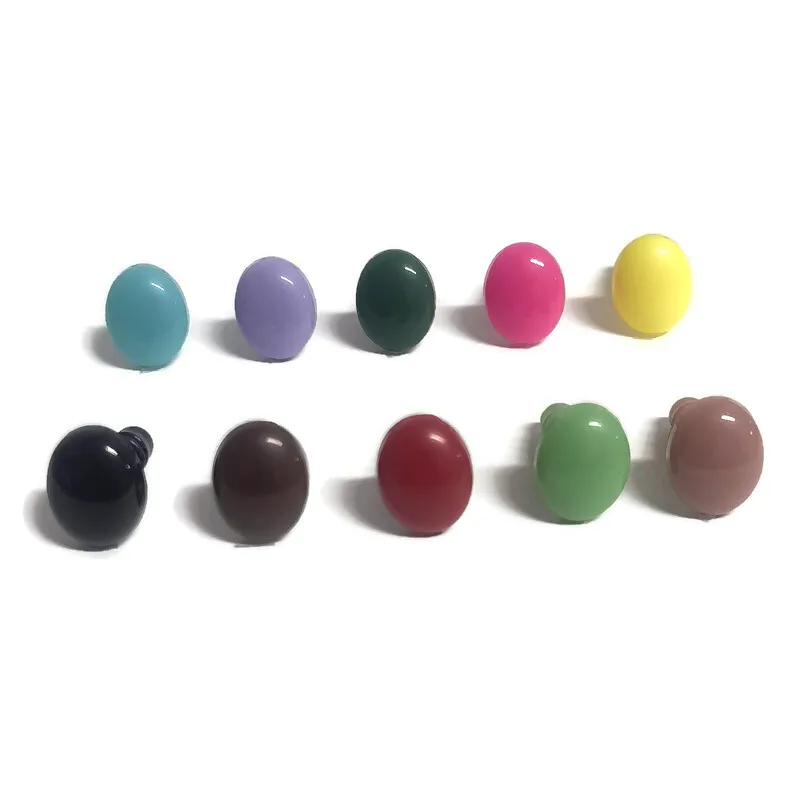 

20pcs/lot Safety Oval Eyes For Teddy Bear Toy Animal Plastic Noses For Amigurumi Doll Making Supply