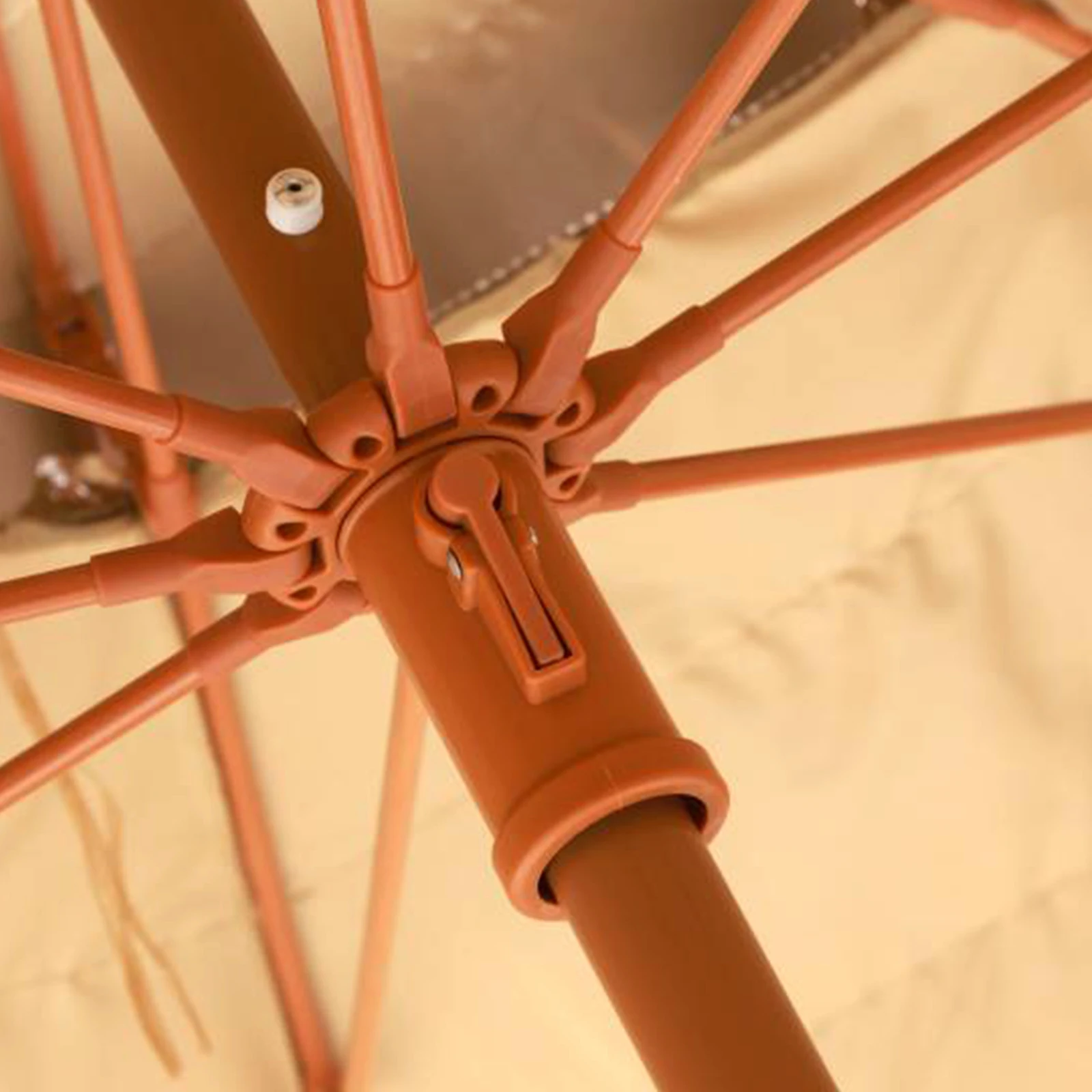 مظلة قش محاكاة خارجية بطول 9 أقدام مع 8 أضلاع مظلة تيكي خارجية لمطعم شرفة السوق #6