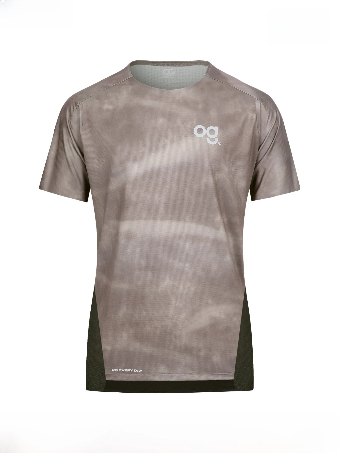 

Быстросохнущая дышащая футболка с камуфляжными вставками для активного отдыха, повседневная спортивная модель для бега и фитнеса для молодых мужчин