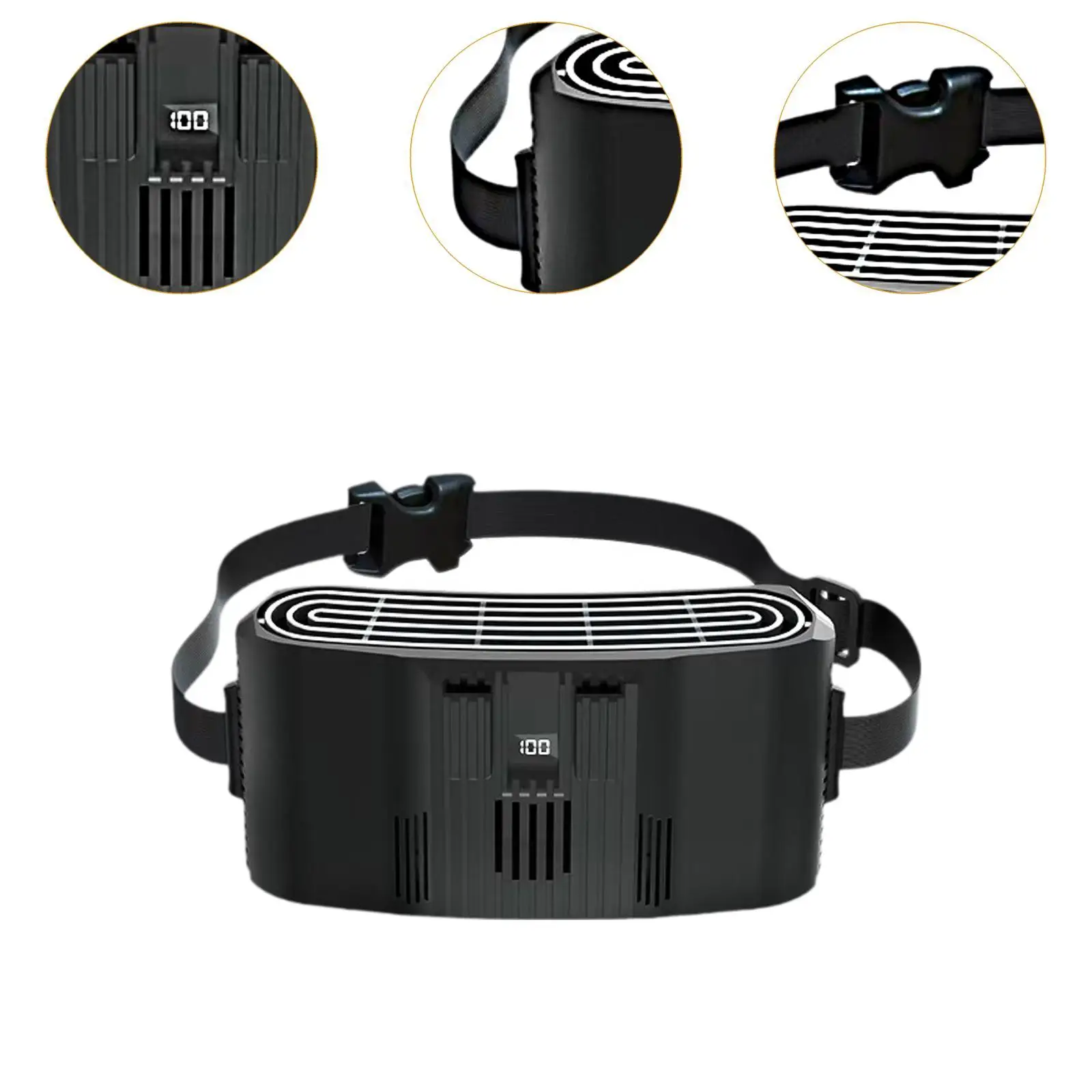 Waist Fan Personal Fan Adjustable Rechargeable Versatile Portable for Jobsite
