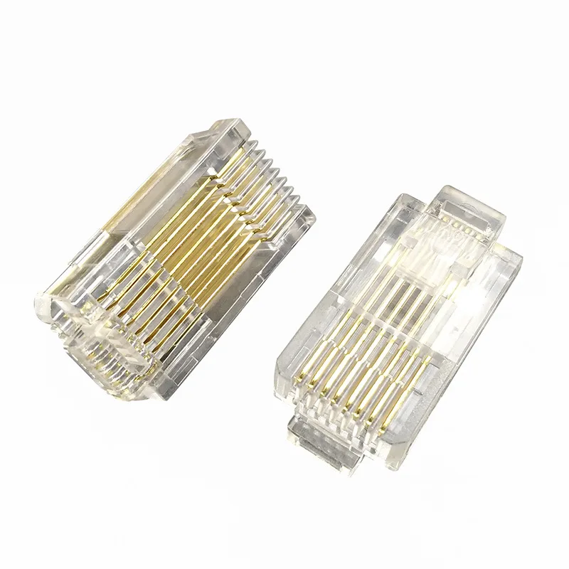 10/30PCS RJ45 8P8C Connector 24MM Long Frequency Converter Plug For Male To Male Modular