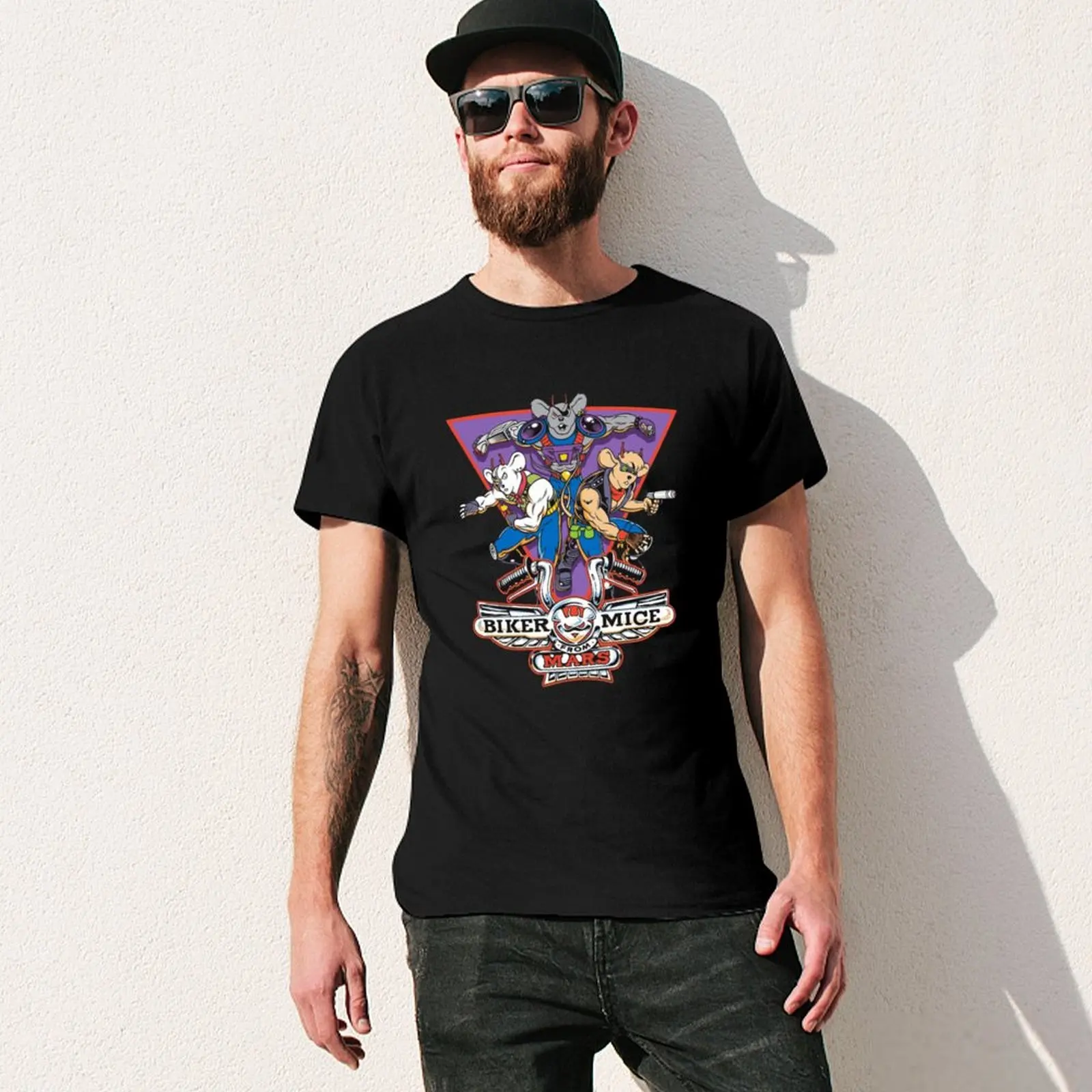 Biker Mice Mars 5 T-Shirt Casual Everyday Short Sleeve T-Shirt view 3