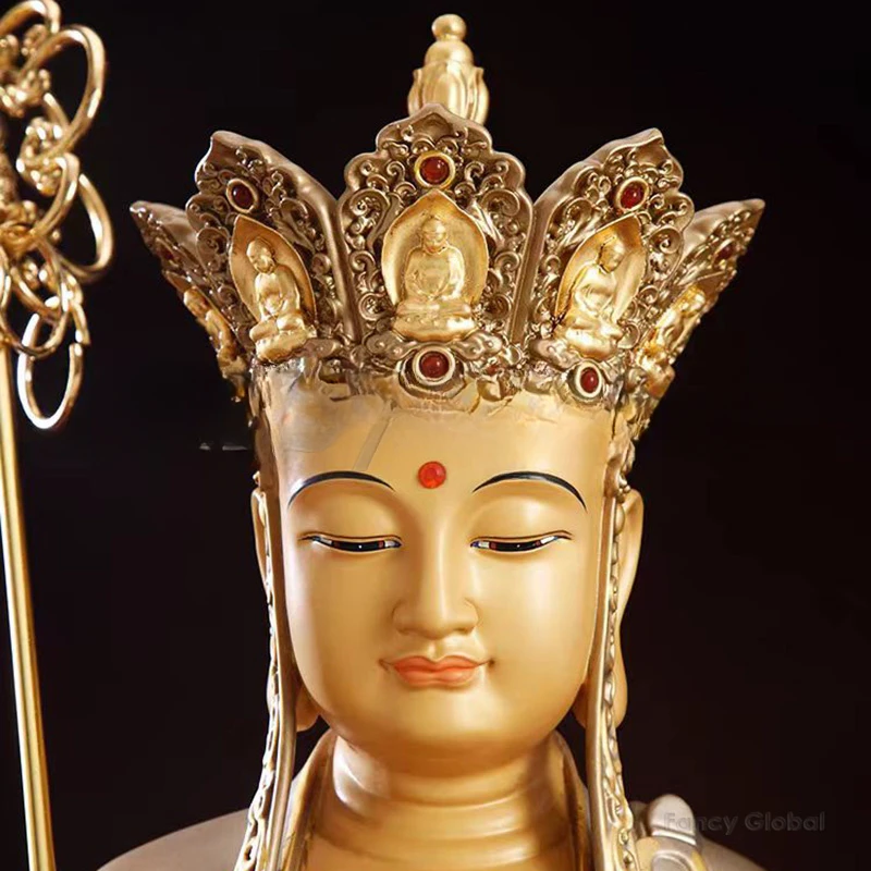 Bronze Ksitigarbha Statue Ksiti Garbha Buddha Sculpture