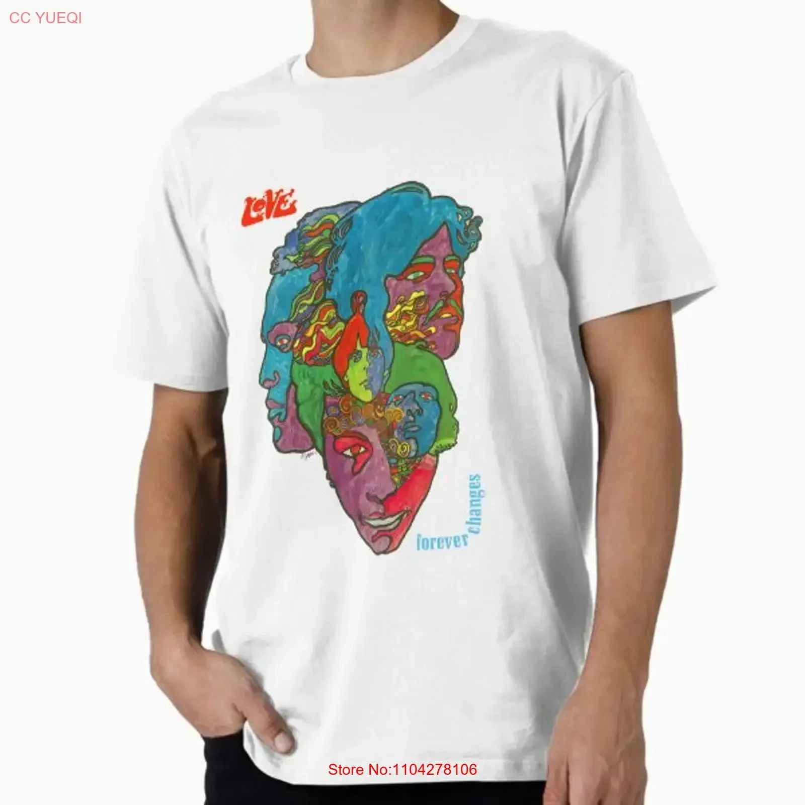 Love Forever Changes Premium Made in USA Mens T Shirt S to 5XL vintage Washed Top For Everyday Wear Slightly Versatile Unisex