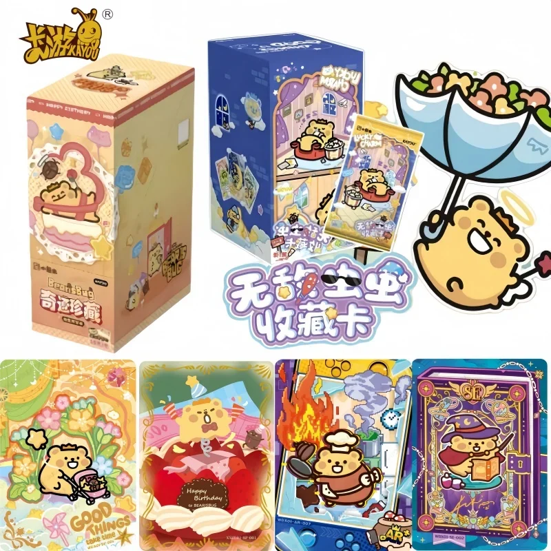 KAYOU Official BearisBug Little Bear Bug Trading Cards Booster Box Anime TCG Invincible Bugs & Miracle Rare SE Cards Toy Gift