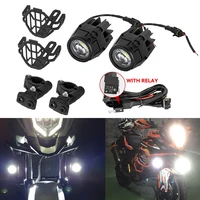 Luces auxiliares LED luces antiniebla de conducción para motocicleta Universal R1200GS F800GS K1600 40W 6000K luces antiniebla